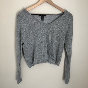 Hooded crop sweater